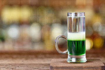 Alcohol cocktail on the bar