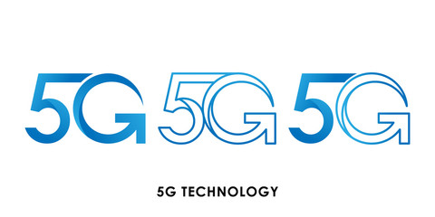 5G icon logo vector illustration. 5G internet connection vector template design. 5G network technology vector illustration for website, sign, symbol, logo, app, UI.