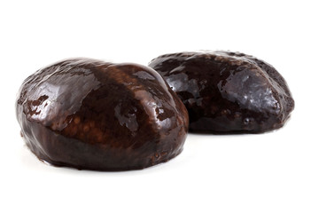 Two sea cucumbers (cucumaria)