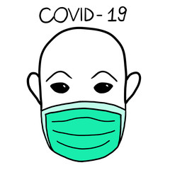 Corona virus coronavirus mask antivirus covid-19 © Ola