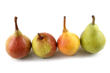 Different color pears