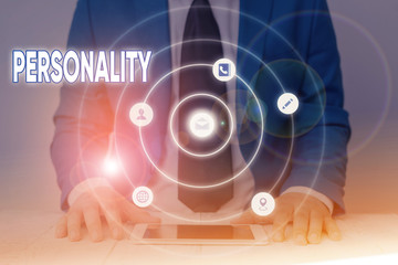 Handwriting text writing Personality. Conceptual photo combination characteristics that form...