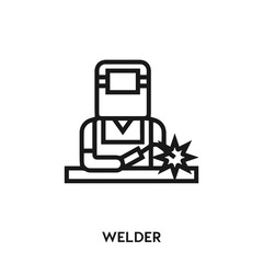 welder icon vector. welding mask icon vector symbol illustration. Modern simple vector icon for your design. welding mask icon vector	