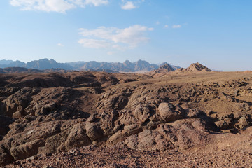 Sinai mountains in Egypt