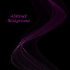 purple neon wave. vector abstract lines. template for advertising. eps 10