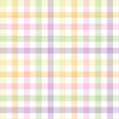 checkered background of stripes in pink, yellow, orange, green and purple on white