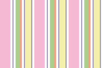 background of pastel colored stripes in white, yellow, orange, pink, green and purple