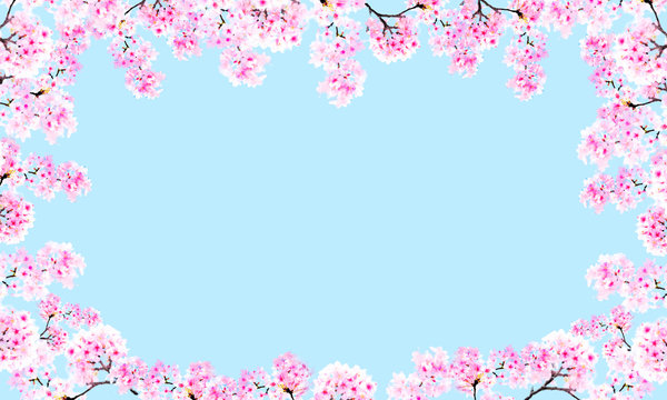 バナーに使いやすい桜のフレーム © kapinon