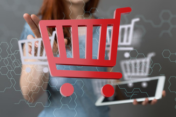 percent shopping digital in hand