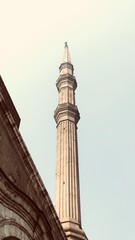 islamic architecture Mosque in egypt cairo  interior old history minaret
