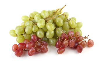 Pink and green grape