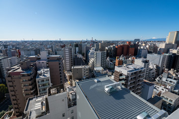 Obraz premium 川崎駅周辺の都市風景