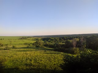 Obraz premium field and blue sky