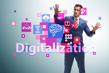 Digital transformation and digitalization technology concept