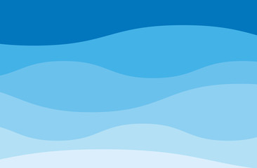 Fototapeta premium Blue zigzag wave line. Aque graphic, abstract background. Modern flat design