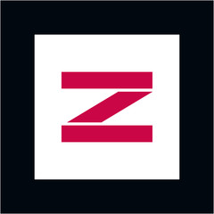 logotipo Letra Z sobre recuadro negro