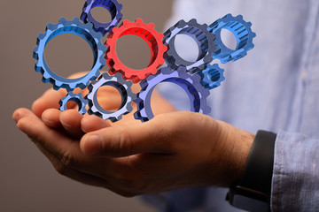 gear Technology setting concept background.