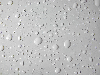 Water drops on glass background
