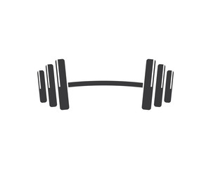 barbell vector  icon illustration