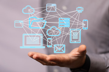 Cloud storage and Computing concept.