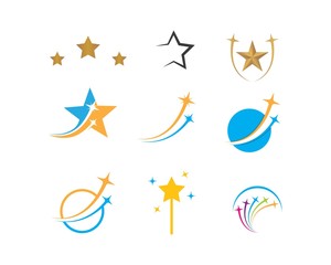 Star Logo Template vector icon illustration