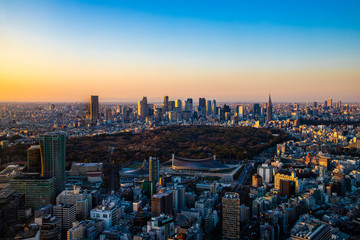 Obraz premium 〈東京都渋谷区〉渋谷スカイから東京の景色