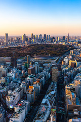 Fototapeta na wymiar 〈東京都渋谷区〉渋谷スカイから東京の景色