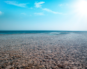 Obraz premium summer photo of beach and sea 