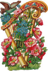 Naklejka premium Scrapbook flower