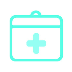 Fototapeta premium Web line icon. Medical vector case.