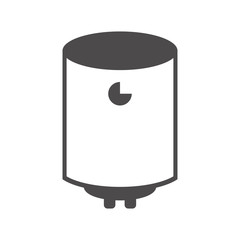 Boiler icon in flat style.Vector illustration.	