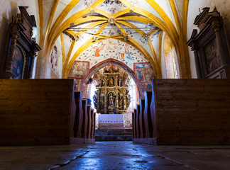 Interior of the St John the Baptist church, Bohinj