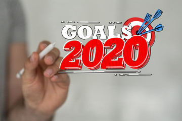 year 2020 business solution concept
