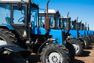 Agriculture with a tractor