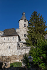 Low angle view at  Stolberg castle in Stolberg, Eifel