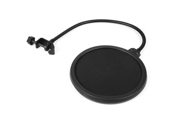 pop filter isolated on white