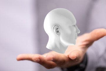 Mind, brain power and energy concept.