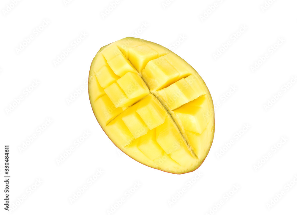 Sticker half mango fruit