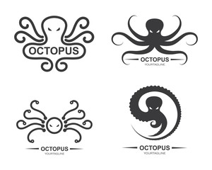 octopus icon logo vector illustration design © sangidan