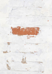 bright background of brick the brick is old painted and the paint