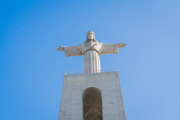 Sculpture of the Cristo Rei in Lisbon, Portugal