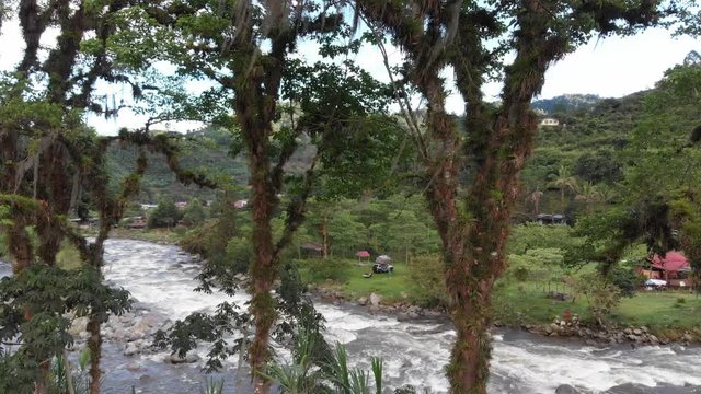 Beautiful Orosi River in Orosi Valley Costa Rica riverside campground
