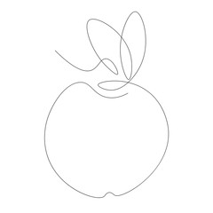 Apple fruit icon vector illustration