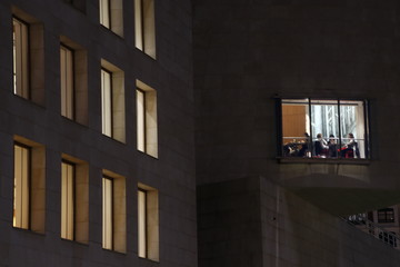 Modern building in the downtown of Bilbao