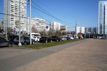 cars on road in city