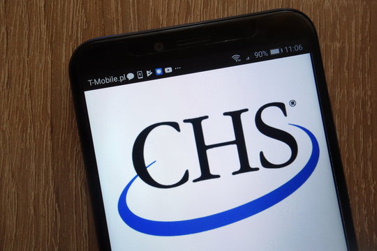 KONSKIE, POLAND - AUGUST 18, 2018: CHS Inc. logo displayed on a modern smartphone