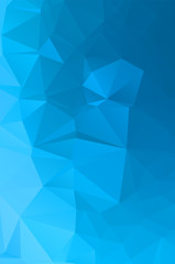 Obraz premium Abstract blue vivid triangle geometrical background, vector Illustration