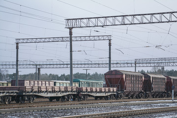 view of the railway in Russia