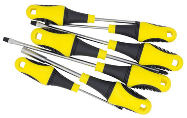 Screwdrivers isolated on a white background