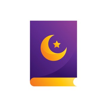 Holy Quran abstract icon for apps and websites